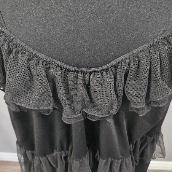 🐢 Cacique Black Ruffle Tank/Cami 18/20 - Picture 10 of 10